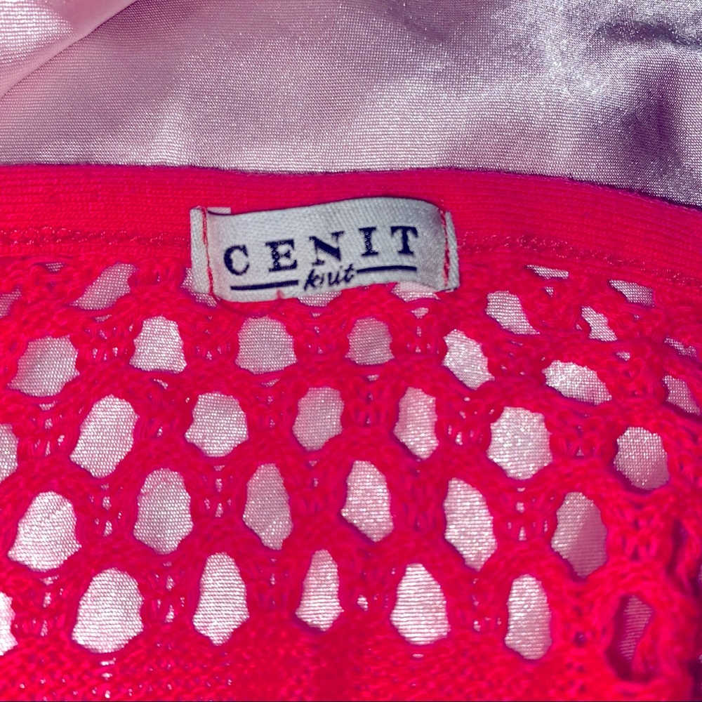 Cenit Knit Pink Poncho Cover Up - Picture 4 of 4